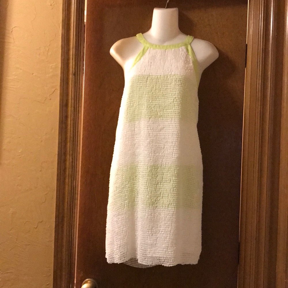NWT White and lime green Do+Be dress